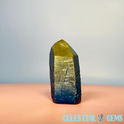 Titanium Aura Quartz Raw Point