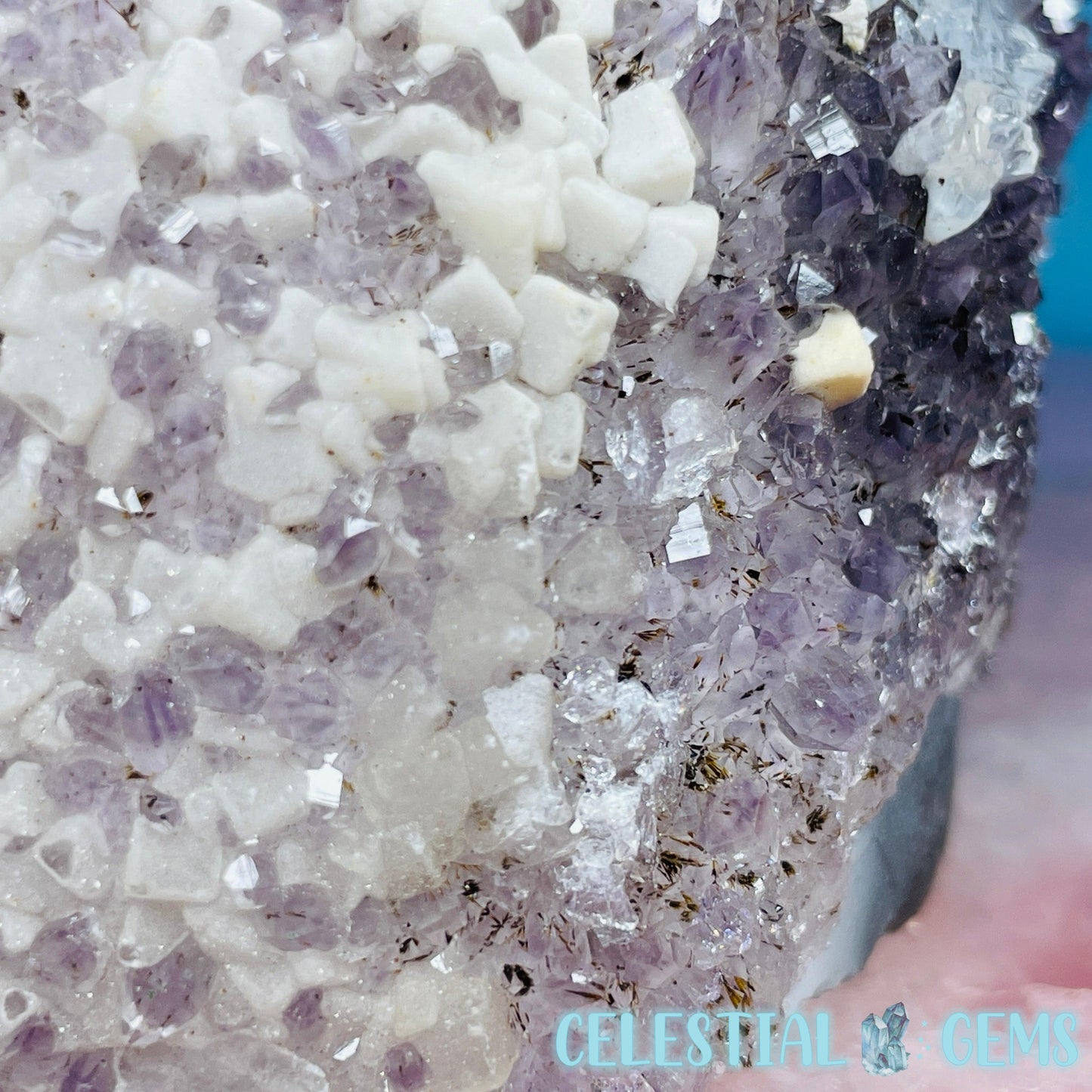 Amethyst, Microcline + Agate Medium Cluster Freeform