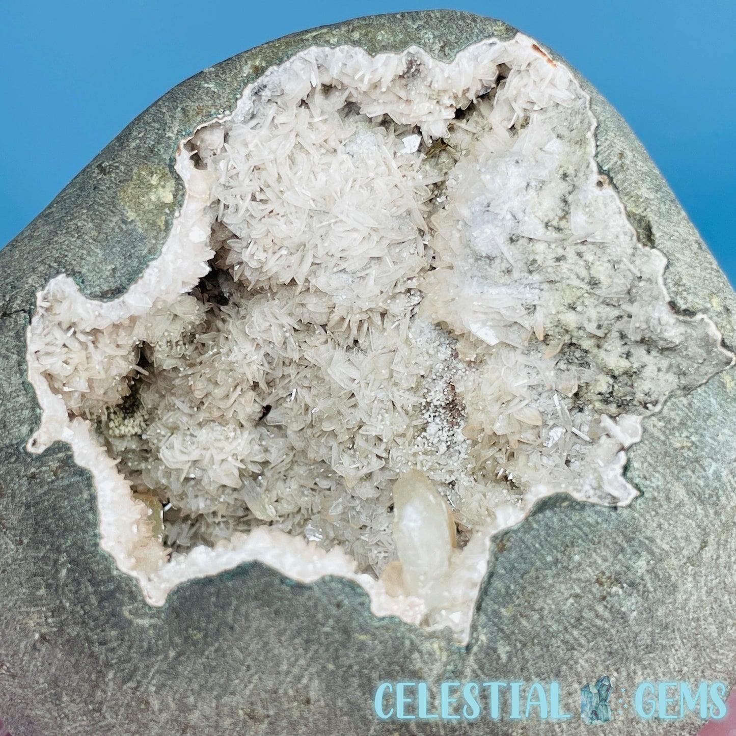 Mixed Zeolite Druzy Geode Medium Standing Freeform