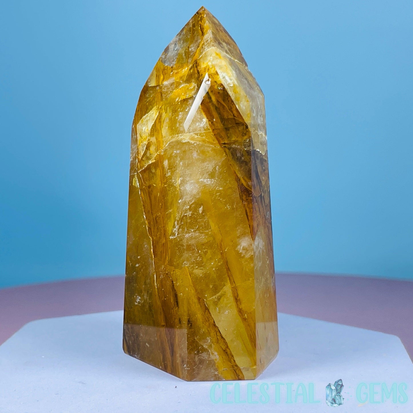 High Grade Golden Healer Quartz Medium Tower