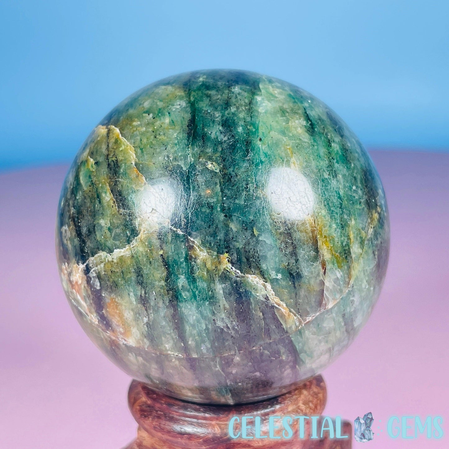 Green Kyanite Schist Medium Sphere