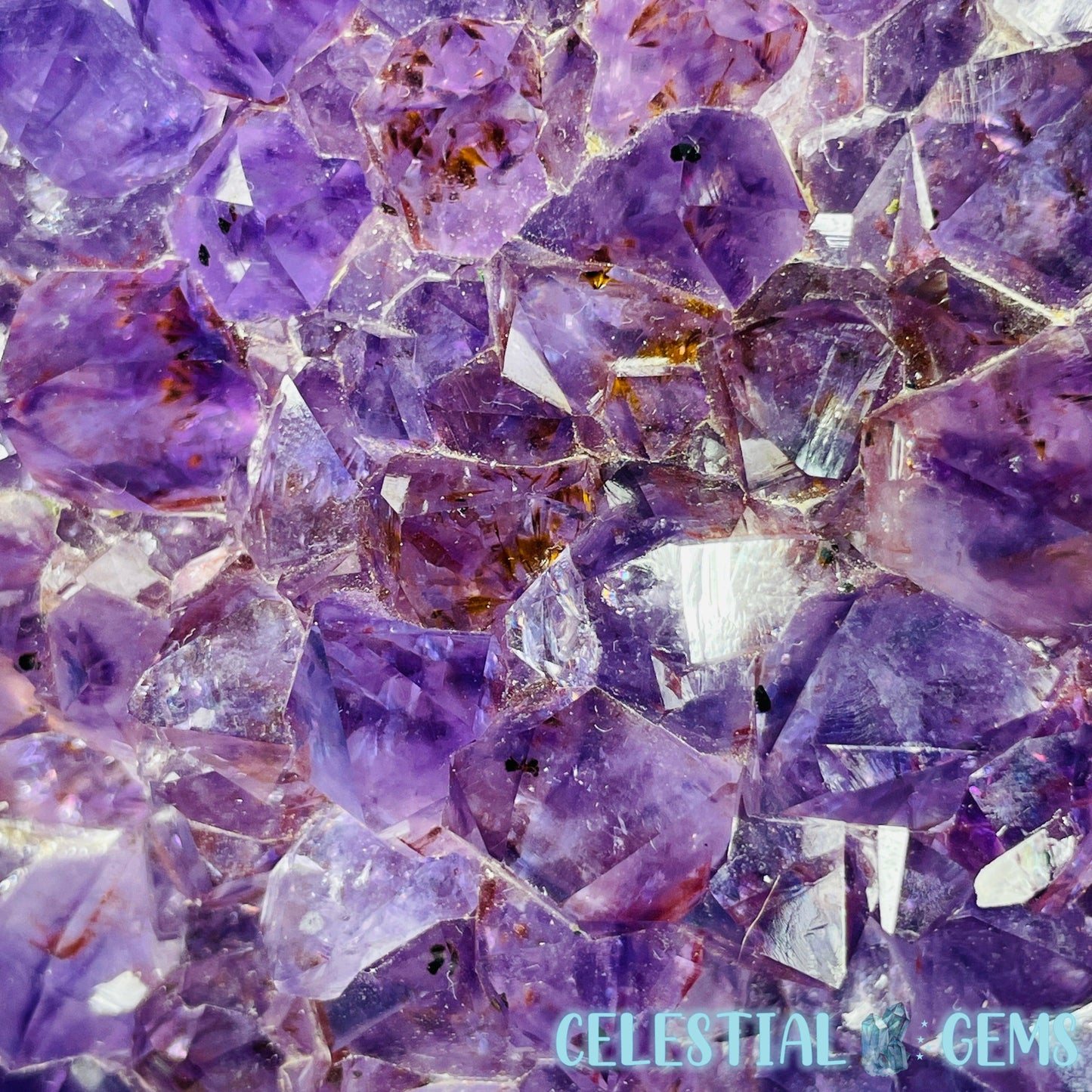 Dark Amethyst Large Cluster Freeform (with baby Quartz)