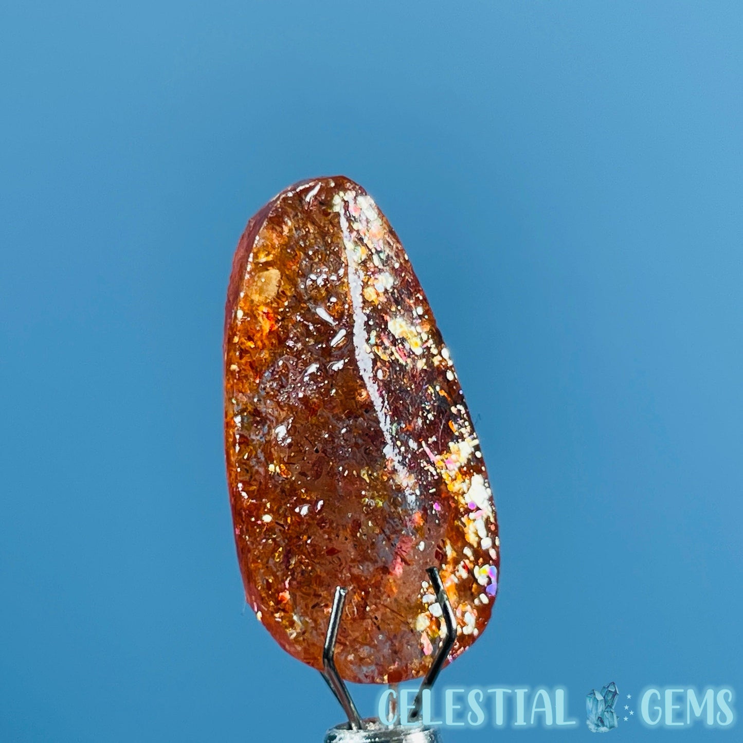 A Grade Arusha Sunstone Raw Mini Gemstone in Specimen Pottle (Video)