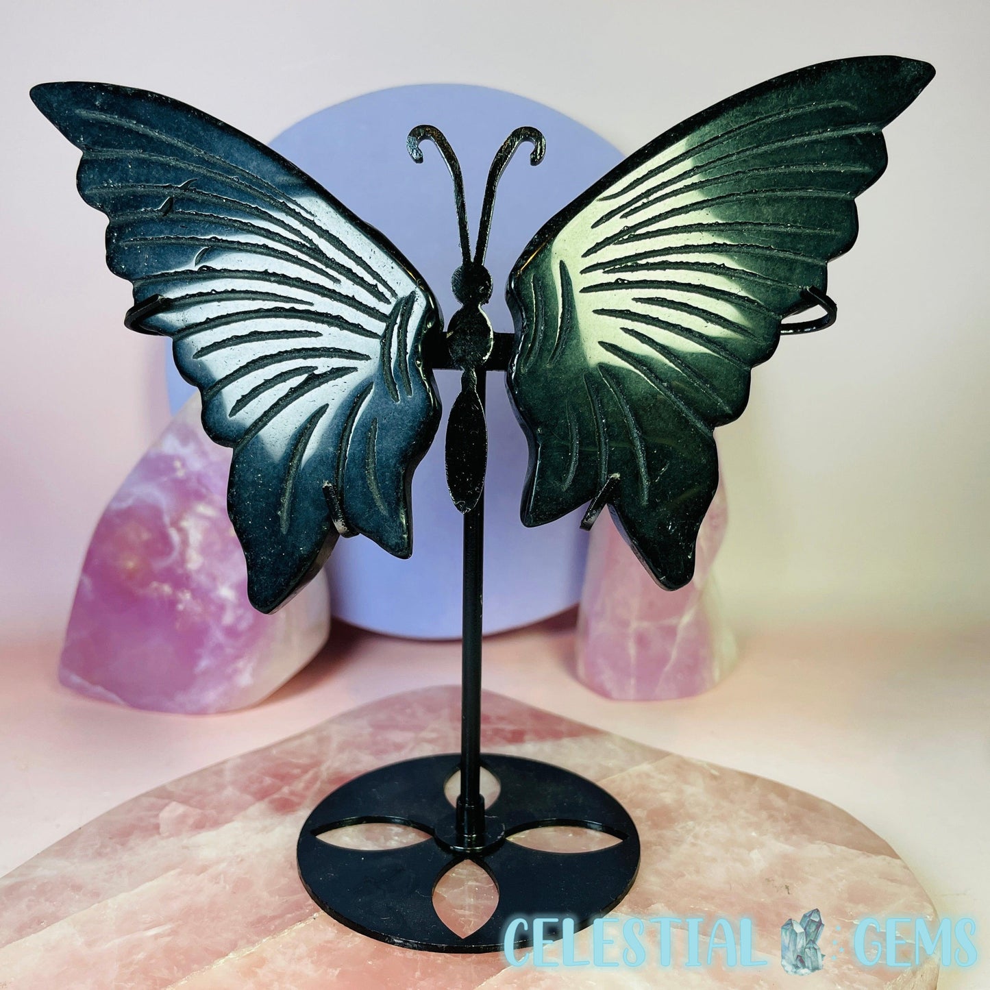 Butterfly Wings Medium Carving on Stand