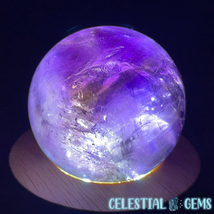 A Grade Bolivian Phantom Ametrine Medium Sphere (Video)