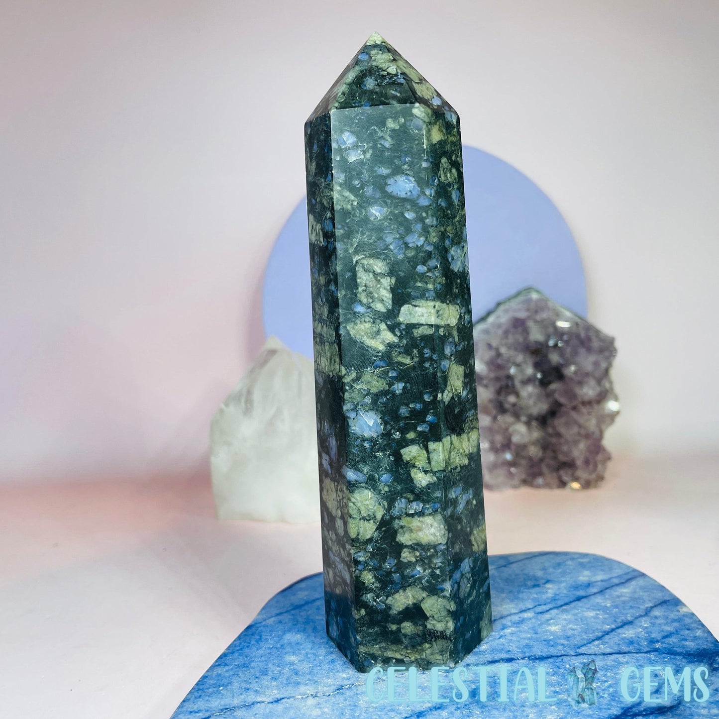 Blue Que Sera Stone Large Tower