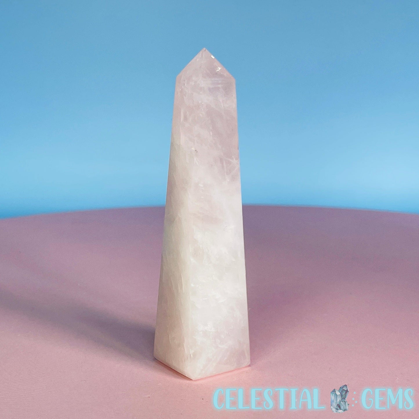 Rose Quartz Obelisk Small Tower