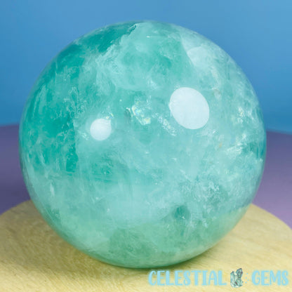 Green Fluorite Large Sphere (UV Reactive)