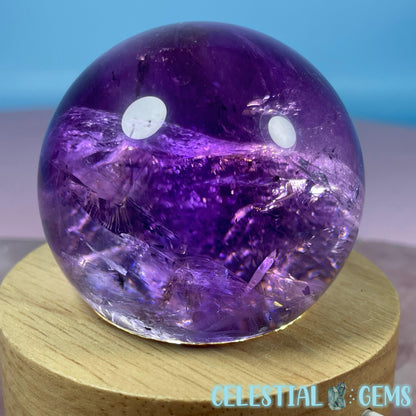 A Grade Bolivian Phantom Ametrine Medium Sphere (Video)