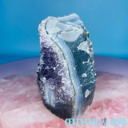 Amethyst, Microcline + Agate Medium Cluster Freeform