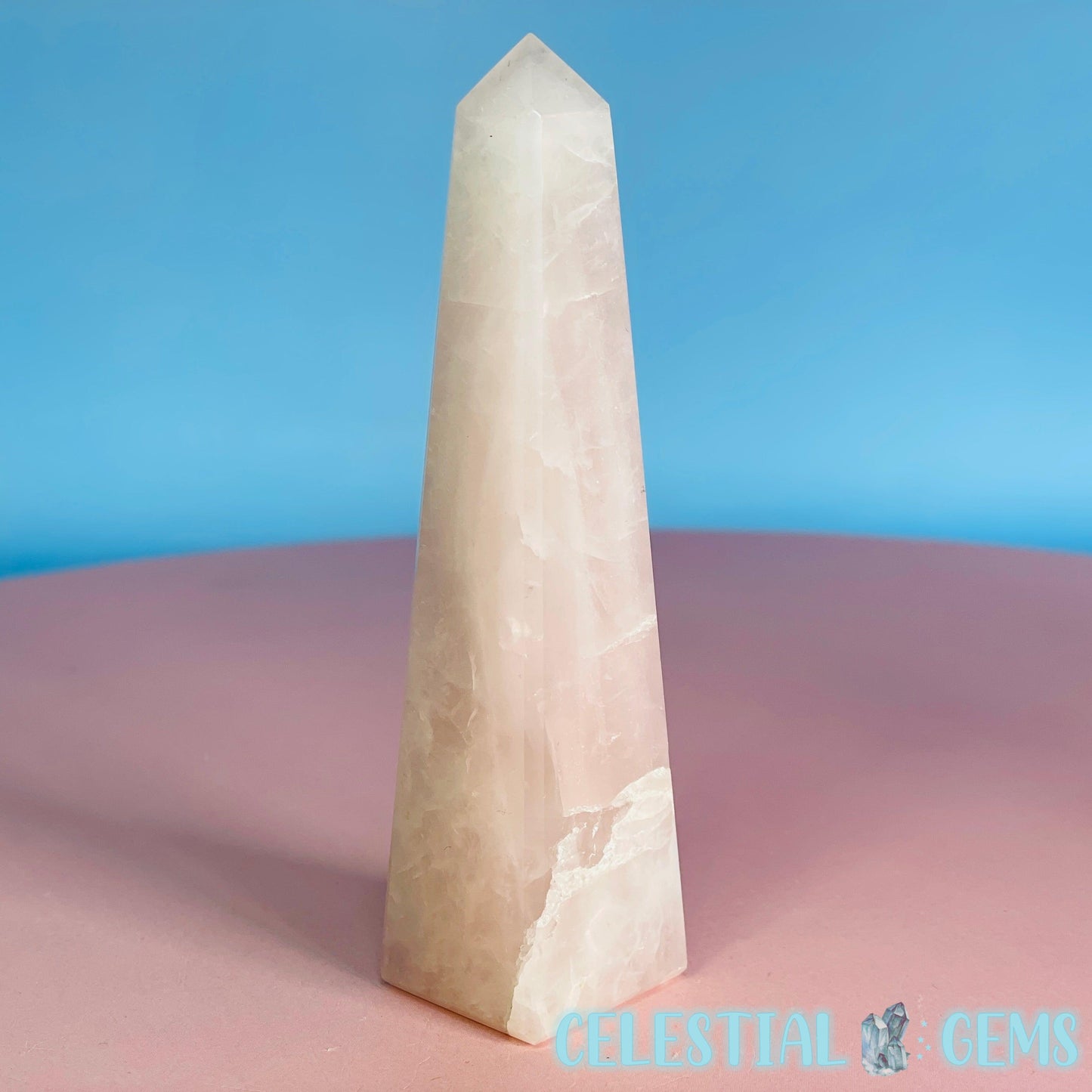 Rose Quartz Obelisk Small Tower