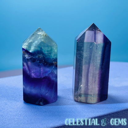 Rainbow Fluorite Point