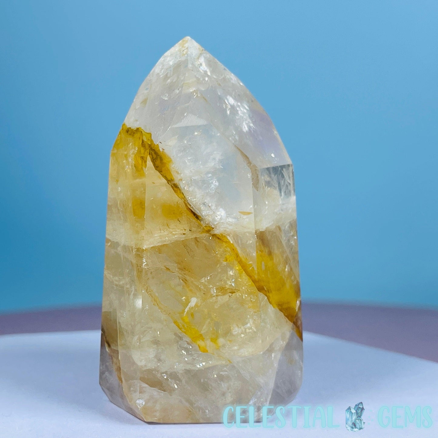 High Grade Golden Healer Quartz Small Tower