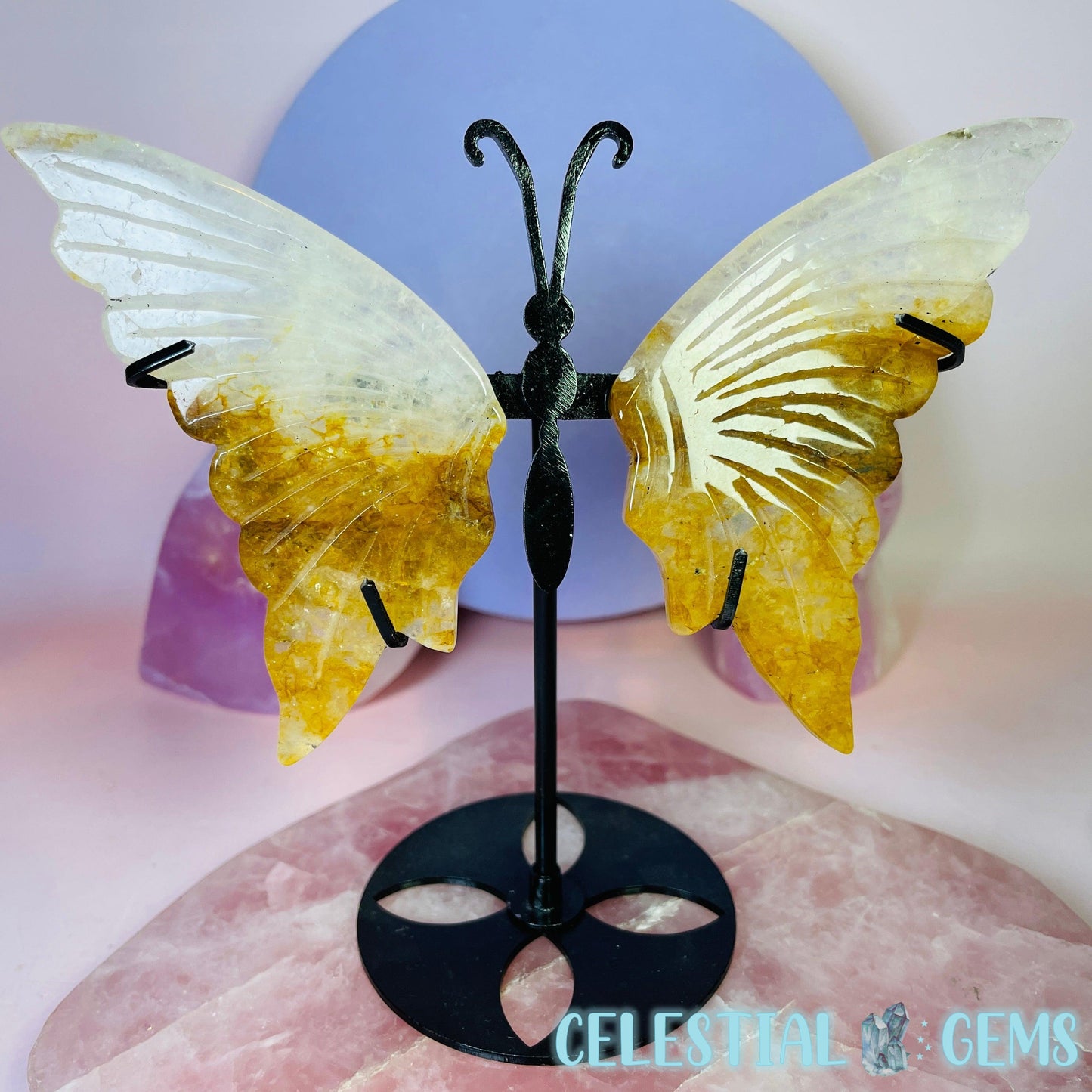 Butterfly Wings Medium Carving on Stand