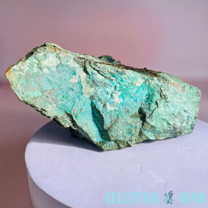 Gem Silica + Quartz + Chrysocolla Raw Medium Cluster Chunk