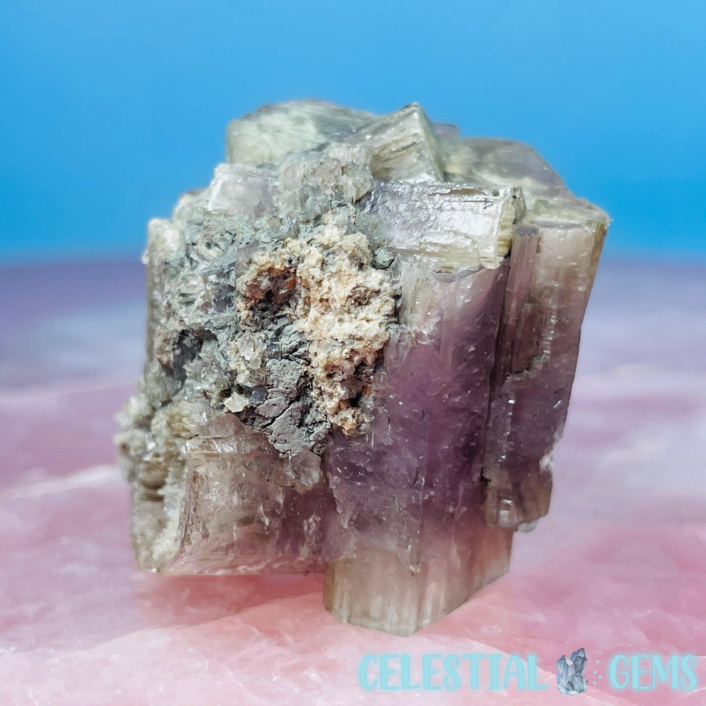 Purple Spanish Aragonite Crystal Specimen