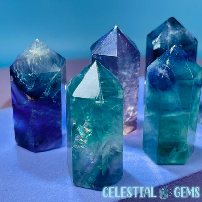 Rainbow Fluorite Point