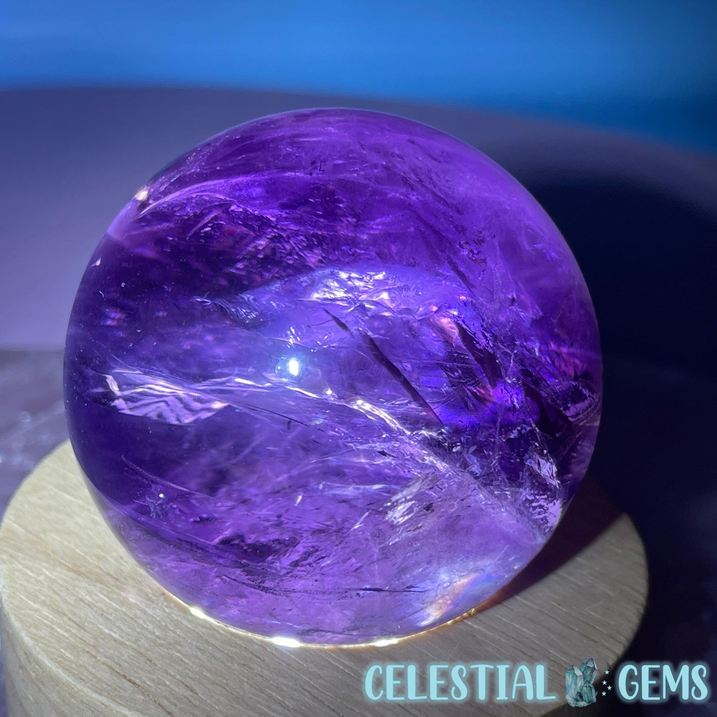 A Grade Bolivian Phantom Ametrine Medium Sphere (Video)