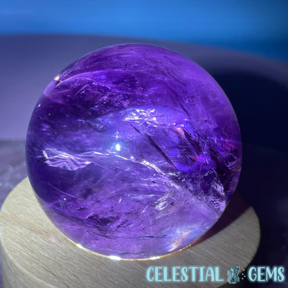 A Grade Bolivian Phantom Ametrine Medium Sphere (Video)