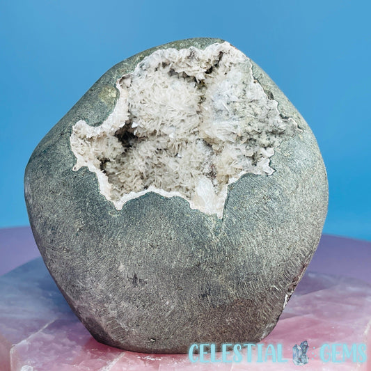 Mixed Zeolite Druzy Geode Medium Standing Freeform