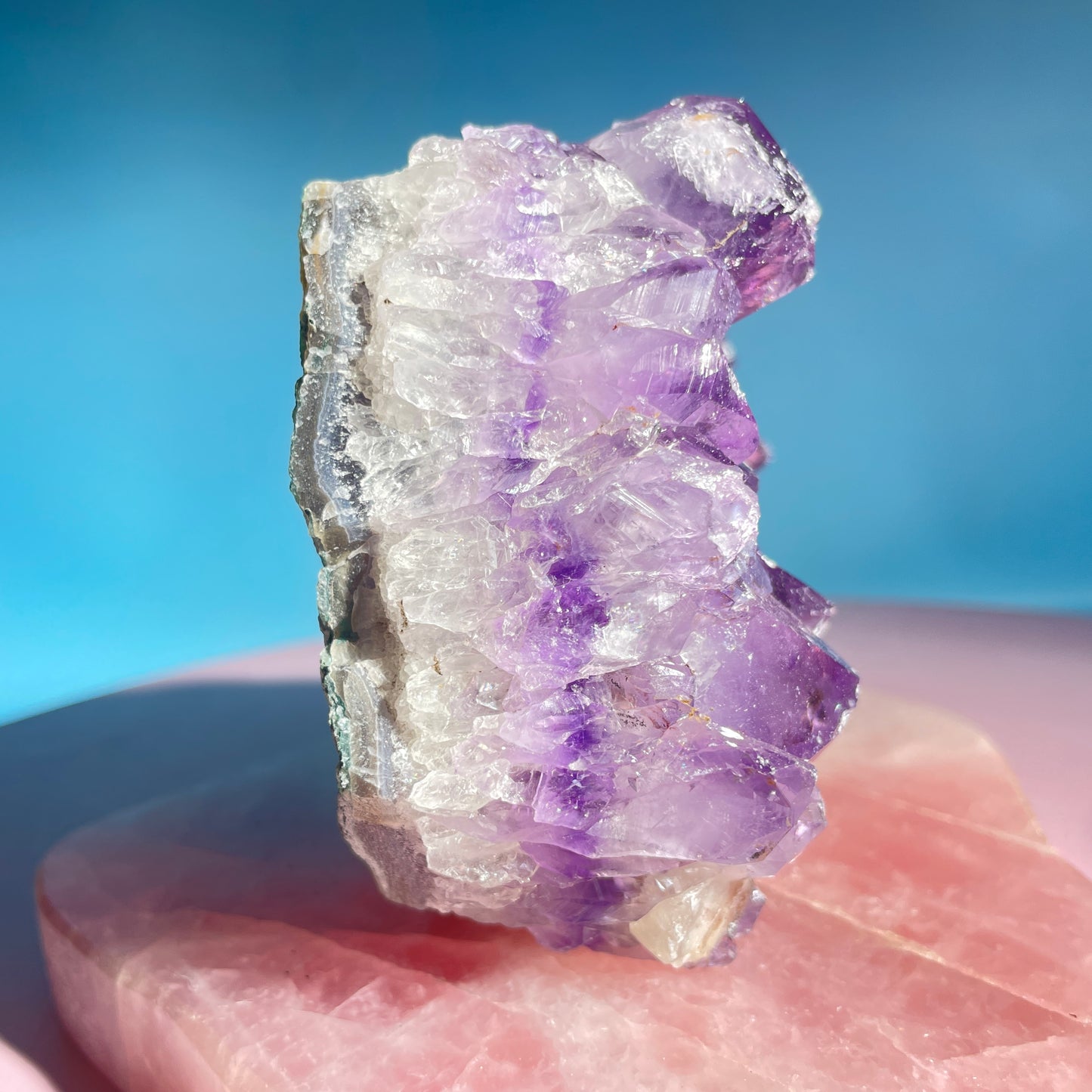 Dark Amethyst Medium Standing Cluster (Video)