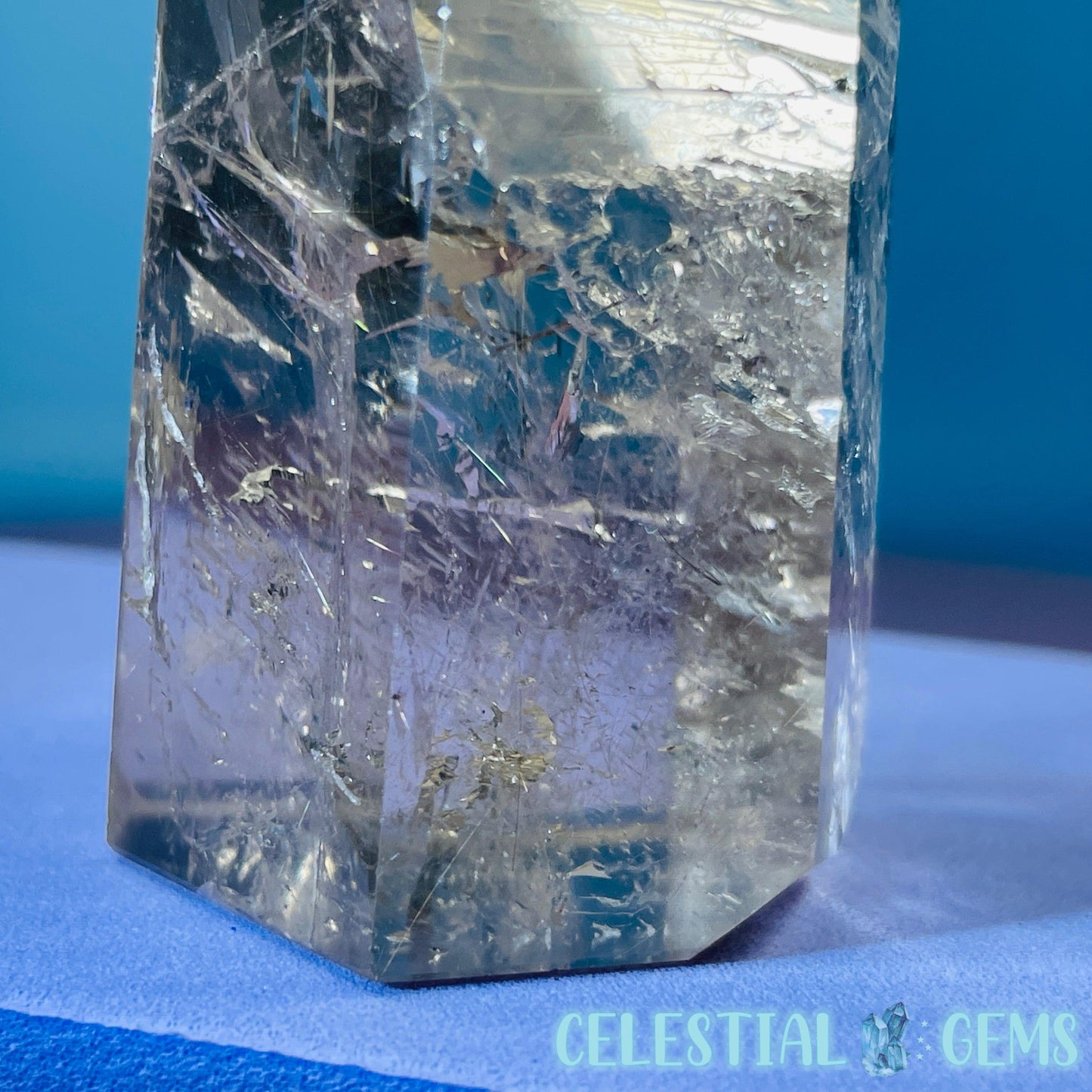 Rutilated Smoky Quartz Small Tower