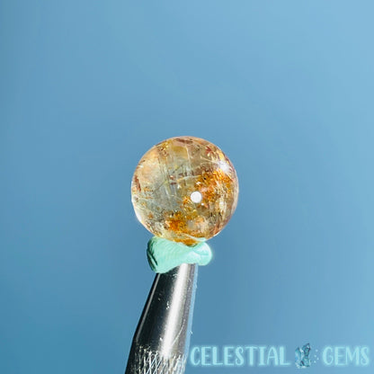 AAA Grade RARE Green Oligoclase + Arusha Sunstone Polished Mini Sphere (Video)