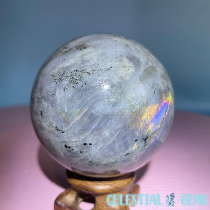 Purple Labradorite Large Sphere (Video)