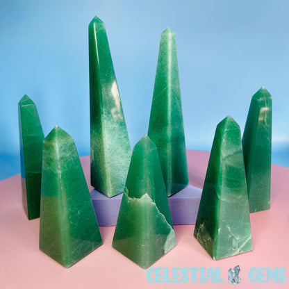 Green Aventurine Obelisk Small-Medium Tower