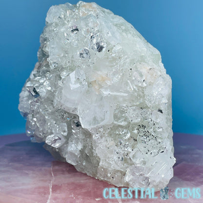 A Grade Diamond Apophyllite + Peach Stilbite Medium Cluster