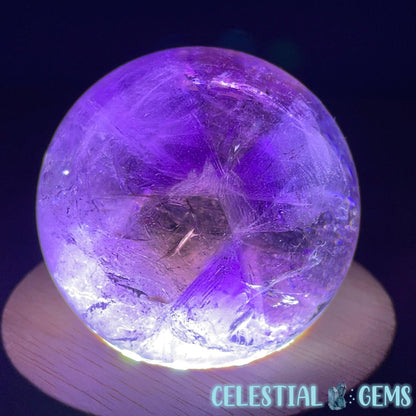 A Grade Bolivian Phantom Ametrine Medium Sphere (Video)