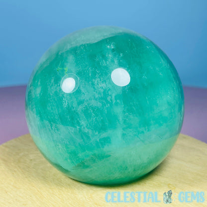 Green Fluorite Medium Sphere (UV Reactive)