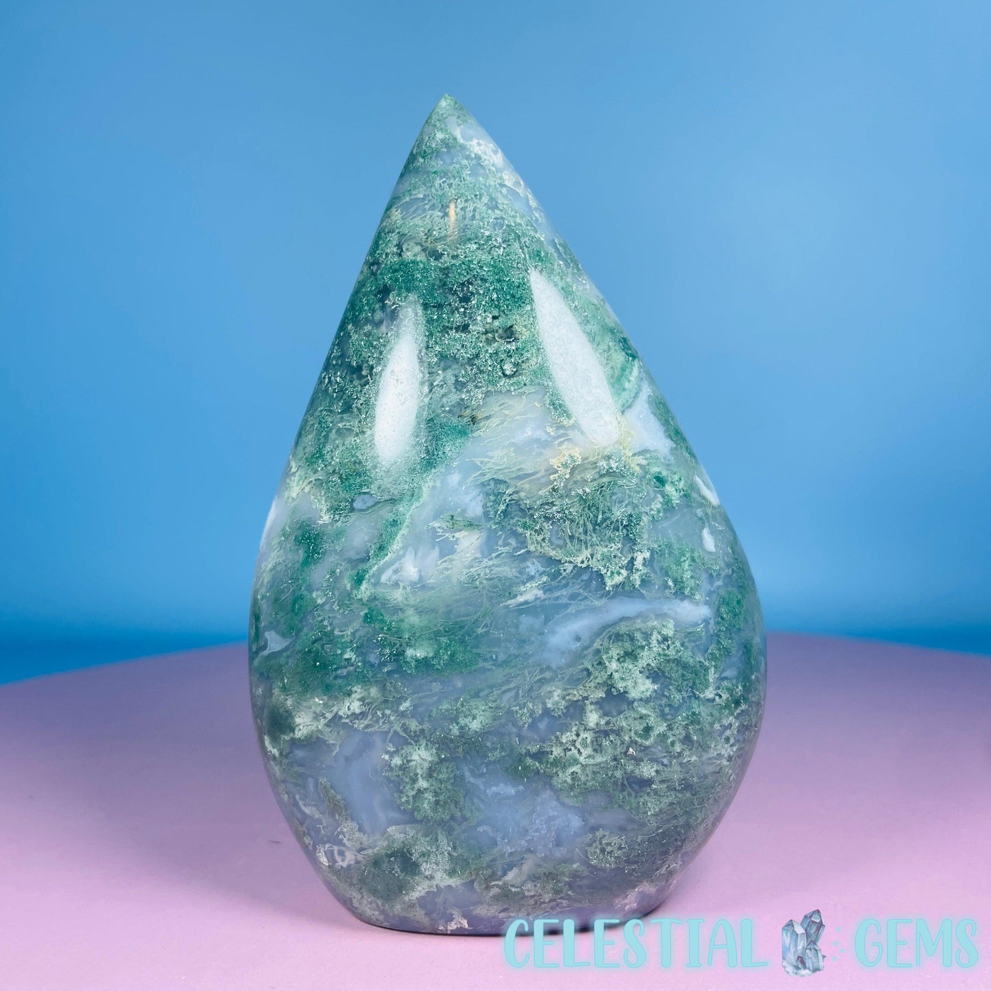 Moss Agate Medium Freeform