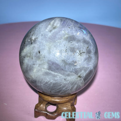 Purple Labradorite Large Sphere (Video)