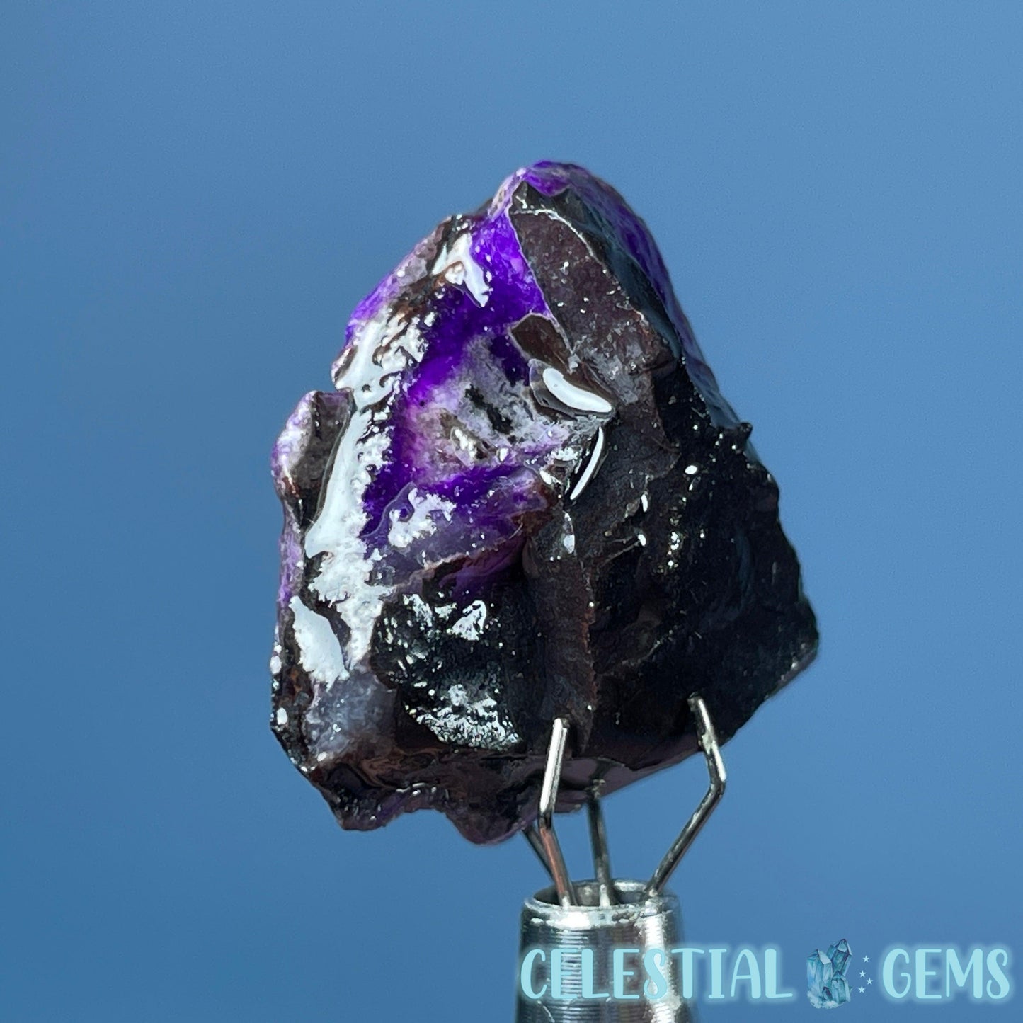 Rare Sugilite Raw Mini Crystal in Specimen Pottle