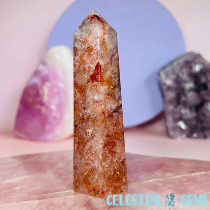 High Quality Fire Quartz Small Tower