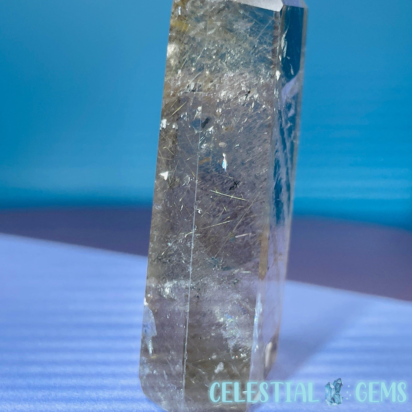 Rutilated Smoky Quartz Small Tower