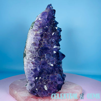 Dark Amethyst Large Cluster Freeform (with baby Quartz)