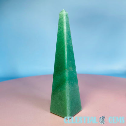 Green Aventurine Obelisk Small-Medium Tower