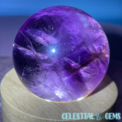 A Grade Bolivian Phantom Ametrine Medium Sphere (Video)
