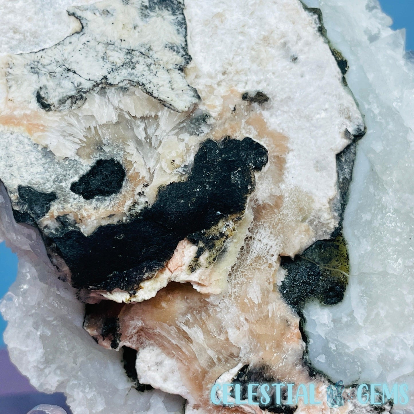 A Grade Diamond Apophyllite + Peach Stilbite Medium Cluster