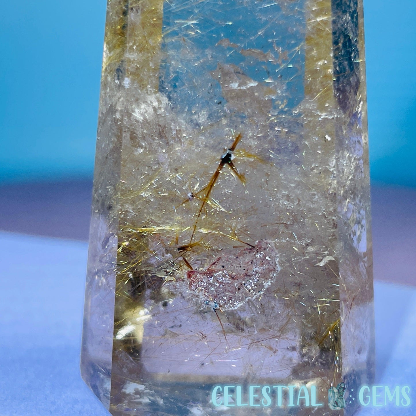 Rutilated Smoky Quartz Small Tower