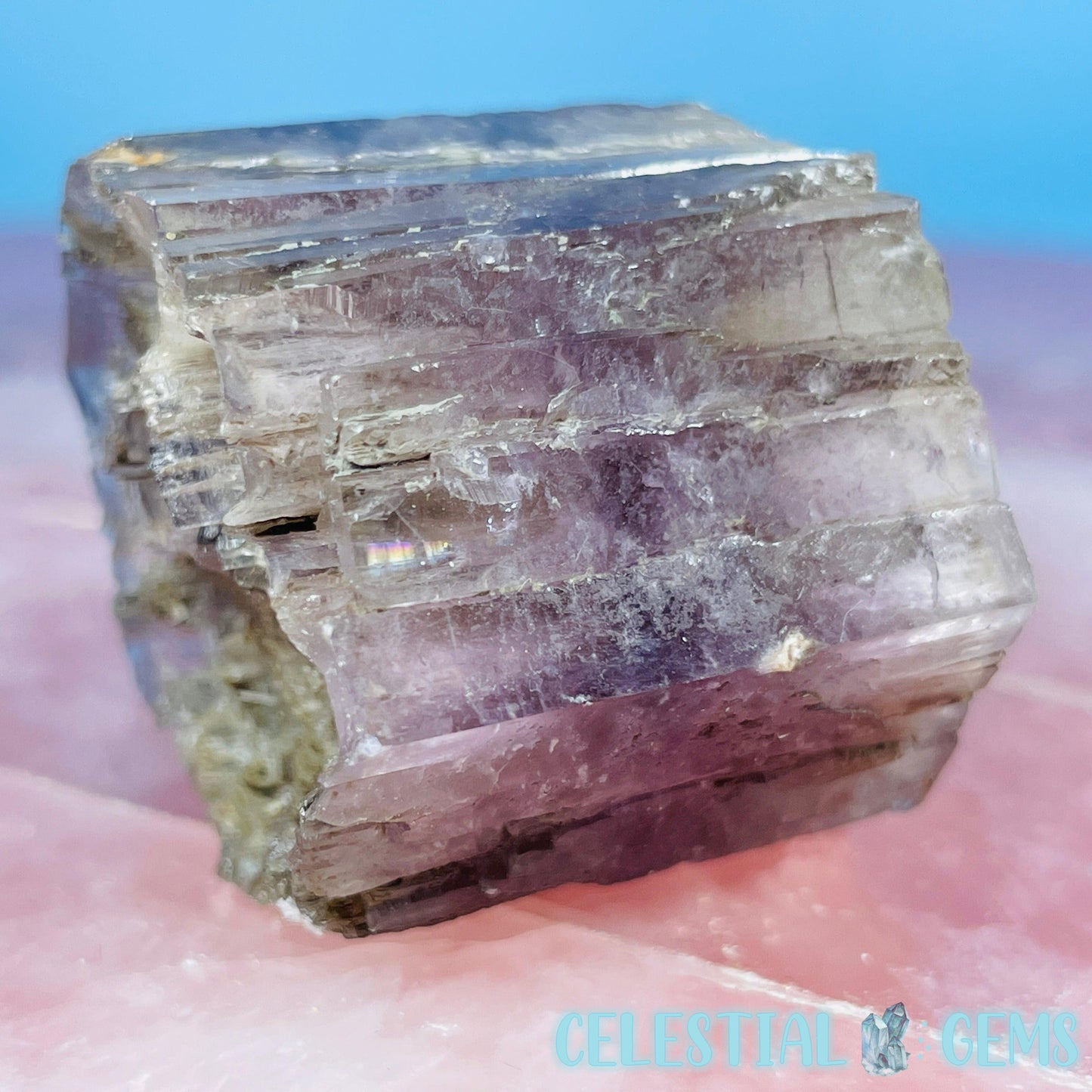 Purple Spanish Aragonite Crystal Specimen