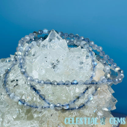 Labradorite Faceted 4mm Bracelet