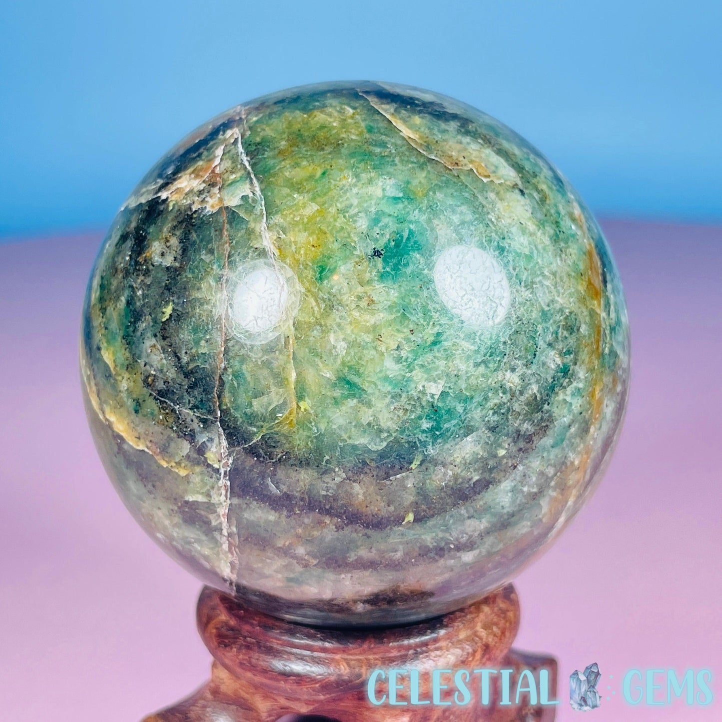 Green Kyanite Schist Medium Sphere