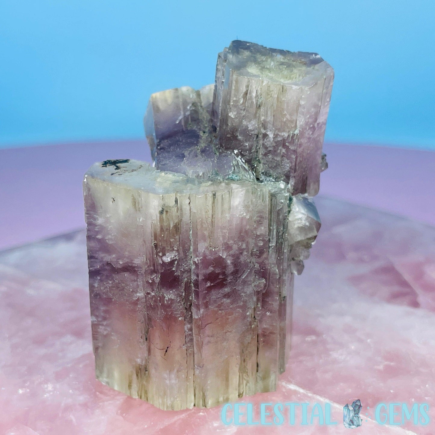 Purple Spanish Aragonite Twinned Crystal Specimen