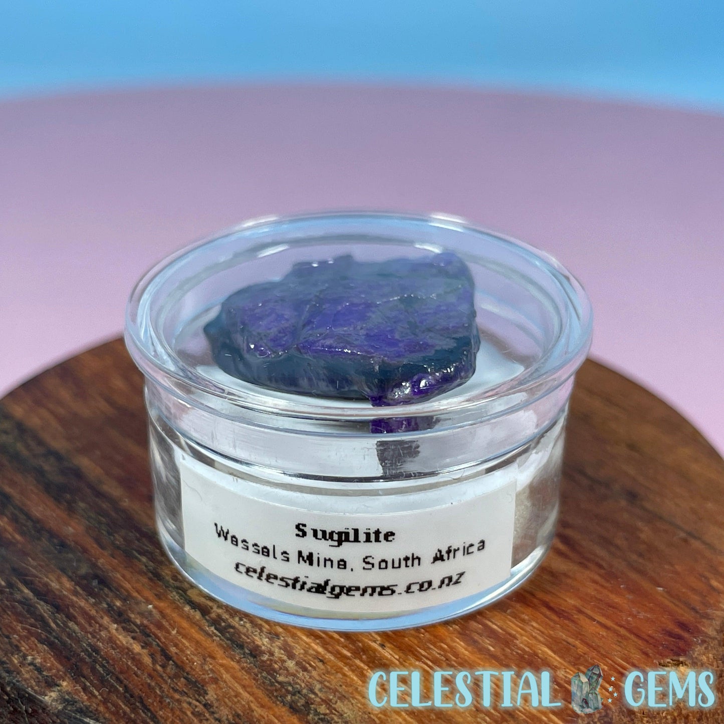 Rare Sugilite Raw Mini Crystal in Specimen Pottle