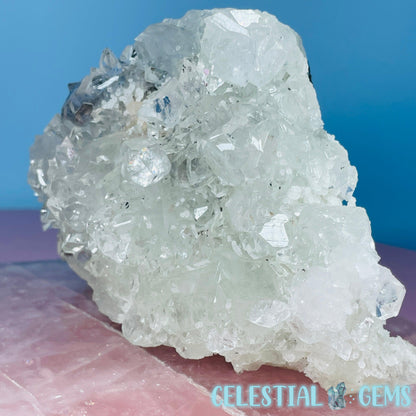 A Grade Diamond Apophyllite + Heulandite Medium Cluster