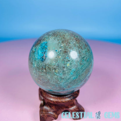 Chrysocolla + Shattuckite Medium Sphere