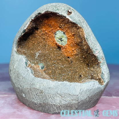 Mixed Zeolite Druzy Geode Small Standing Freeform